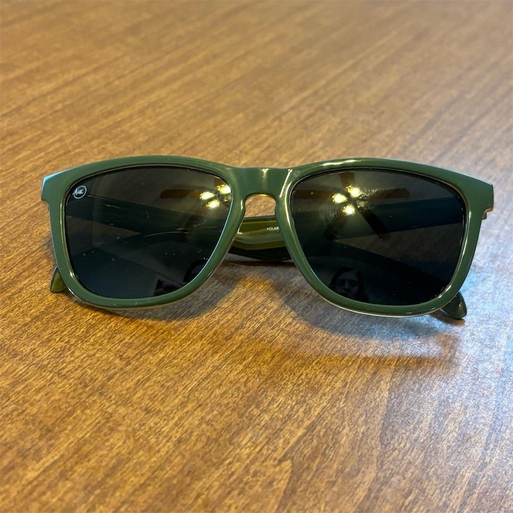 Knockaround Classics Polarized Green Square Sunglasses Unisex UV400